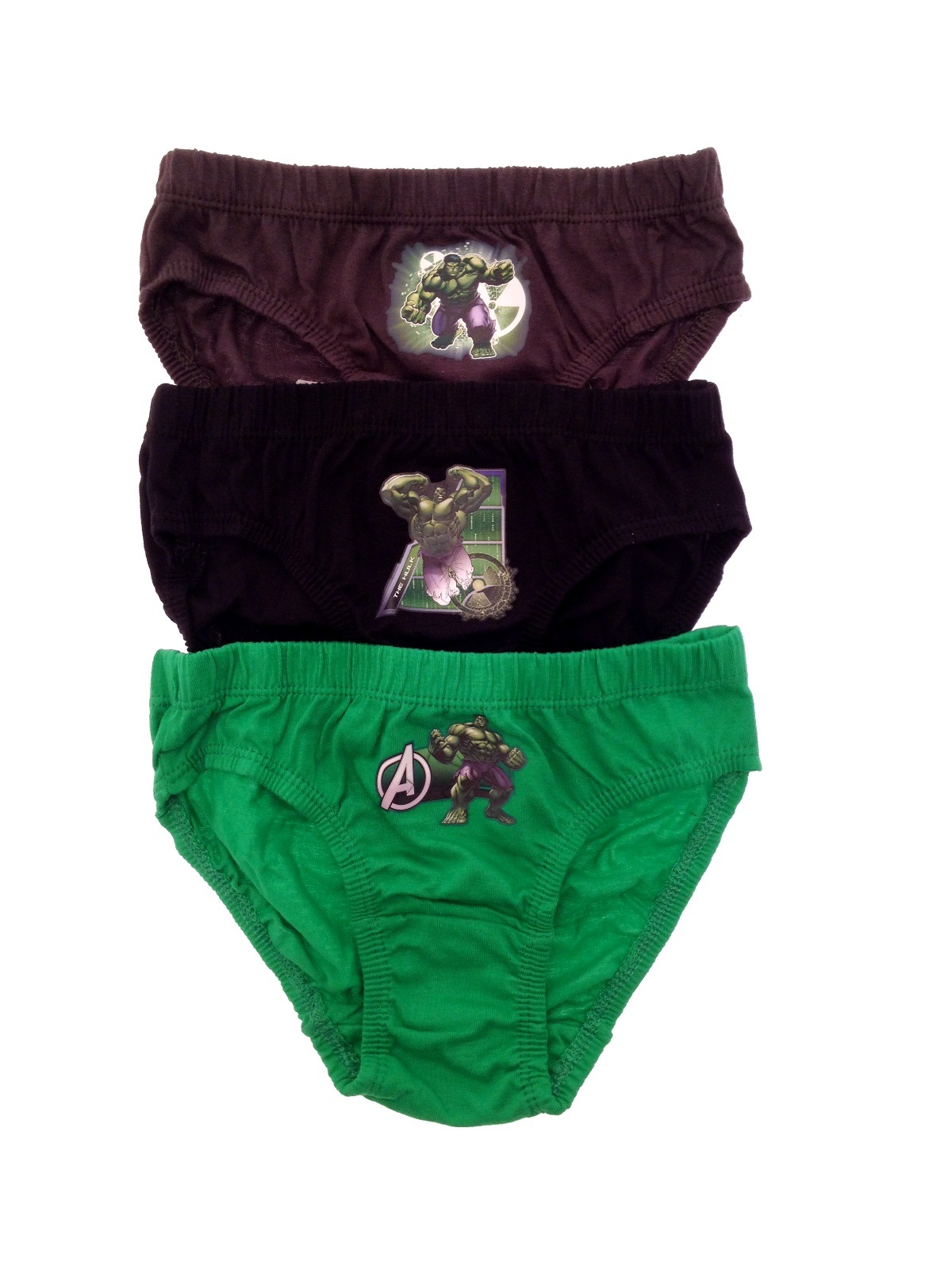 Kids Boys 3 Pack Marvel Avengers Hulk Underwear Briefs Pants Size UK 3